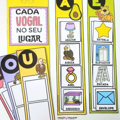 Cada Vogal no Seu Lugar - Alfabetização
