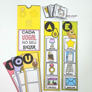 Cada Vogal no Seu Lugar - Alfabetização