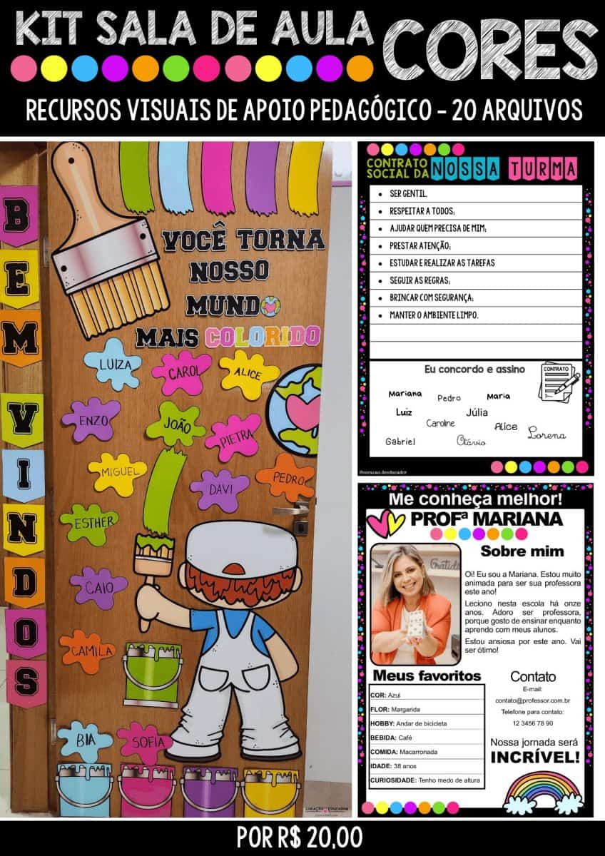 Kit Sala de Aula - Edição Cores - Kit Sala de Aula