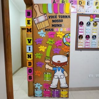 Porta afetiva - Edição Cores - Decoração Escolar