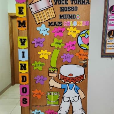 Porta afetiva - Edição Cores - Decoração Escolar