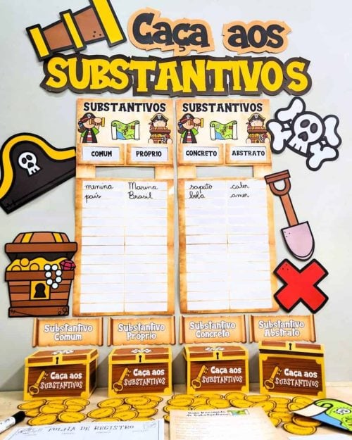 Caça aos Substantivos - Gramática