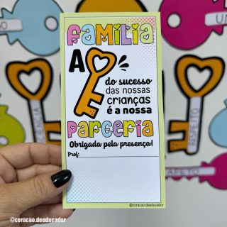 Dinâmica - A Chave do Sucesso - Reunião de Pais