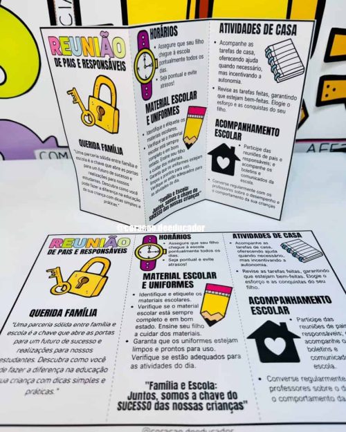 Dinâmica - A Chave do Sucesso - Reunião de Pais