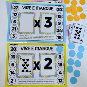 Jogo - Vire e Marque – Multiplicação