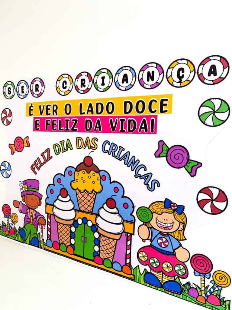 Kit Dia das Crianças - Ser Criança é Ser Feliz - Dia das Crianças