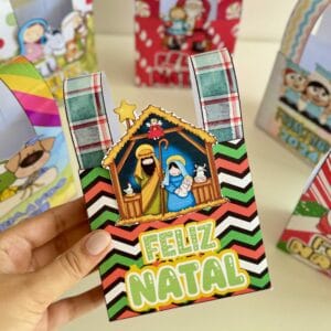 Kit de Sacolinhas para lembrancinhas de final de ano! Modelos temáticos para formaturas e Natal, prontos para impressão com tutorial. 🎁✨