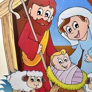 Painel de Natal Presépio