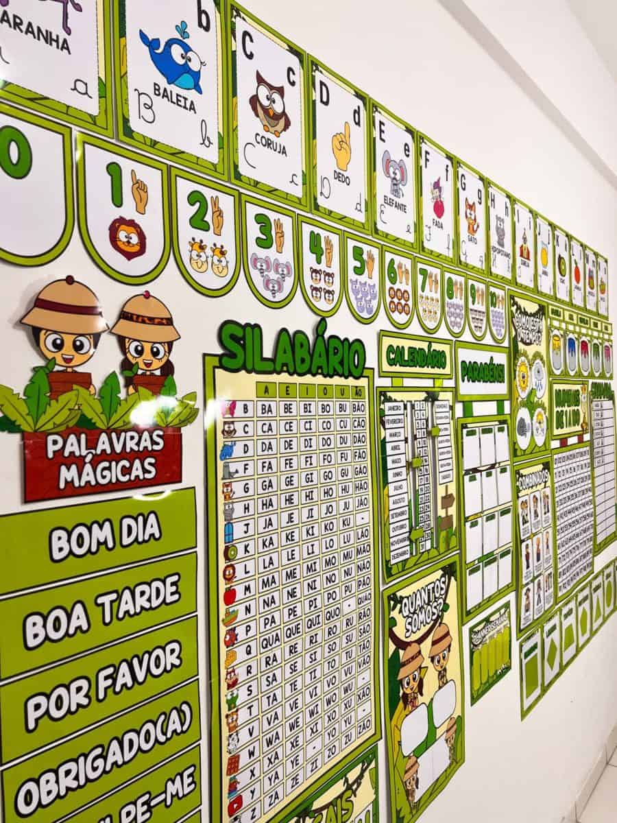 Kit Sala de Aula - Tema Safari - Decoração Escolar