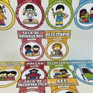 Combo - Placas de Portas para Escola