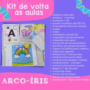 Kit de Volta às Aulas – Arco-Íris