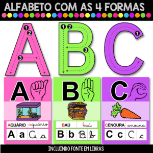 Alfabeto de Parede - Cores