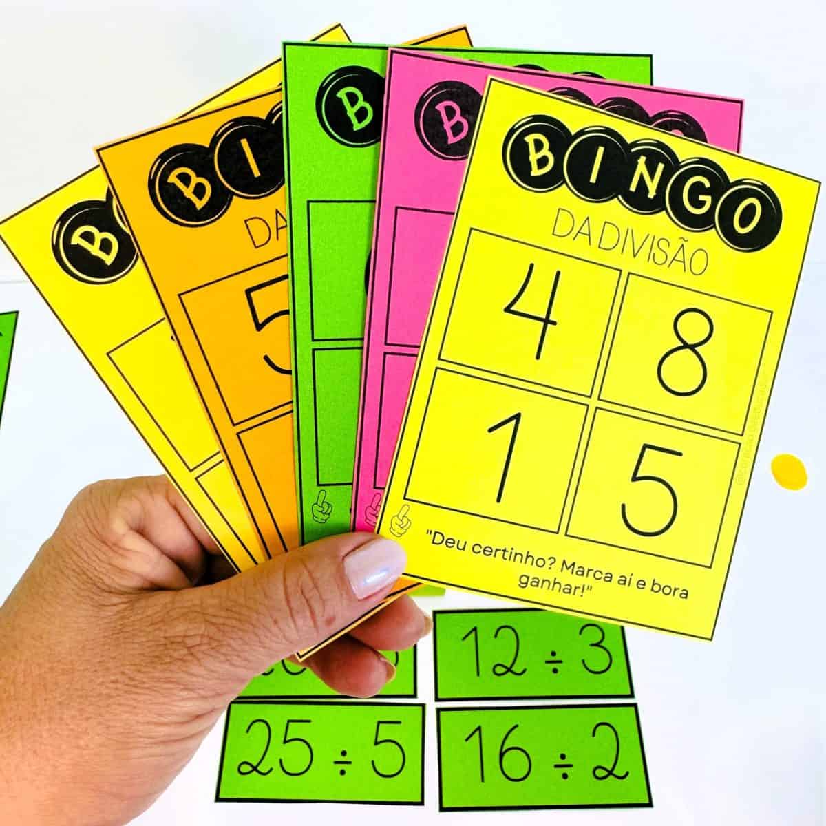 Bingo da Divisão - Matemática