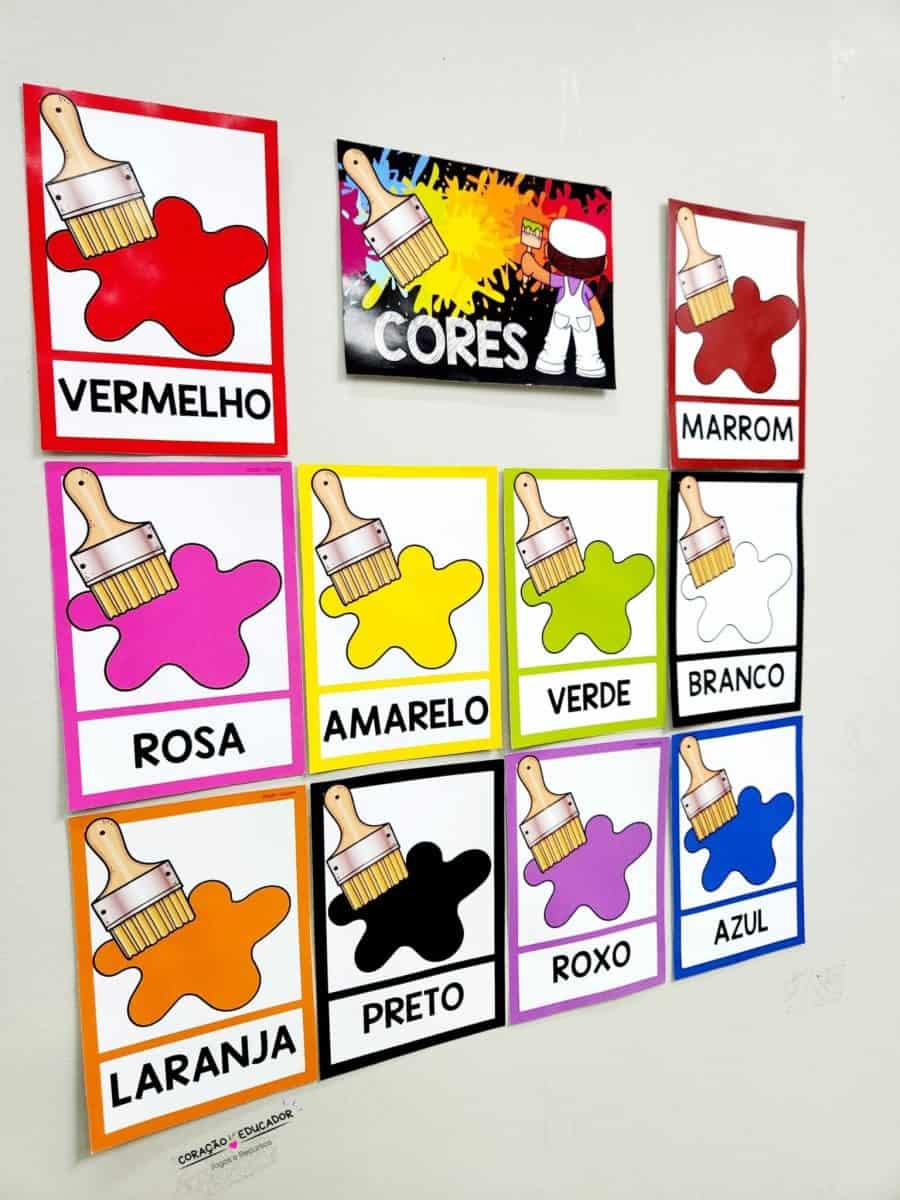 Cartazes de Cores - Edição Cores - Decoração Escolar