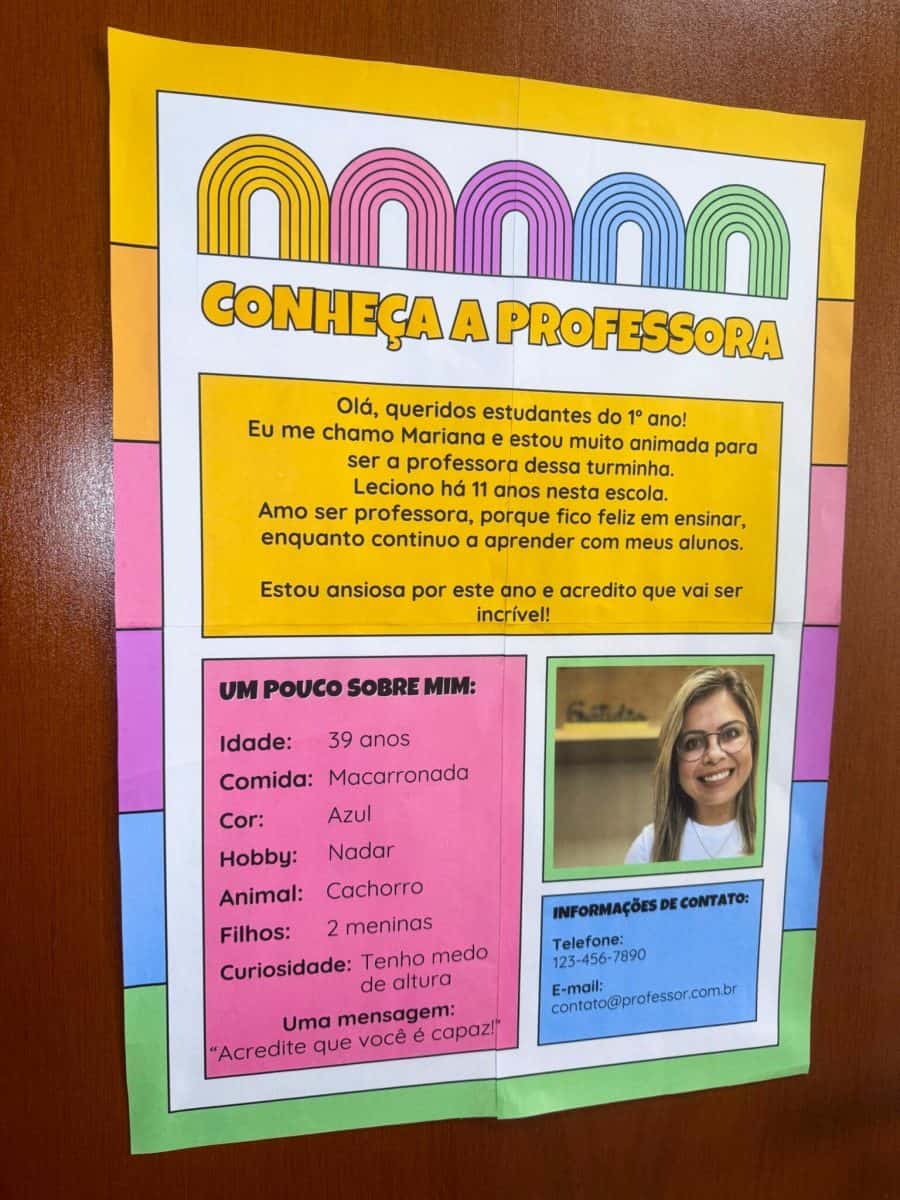 Conheça a Professora - Volta às Aulas