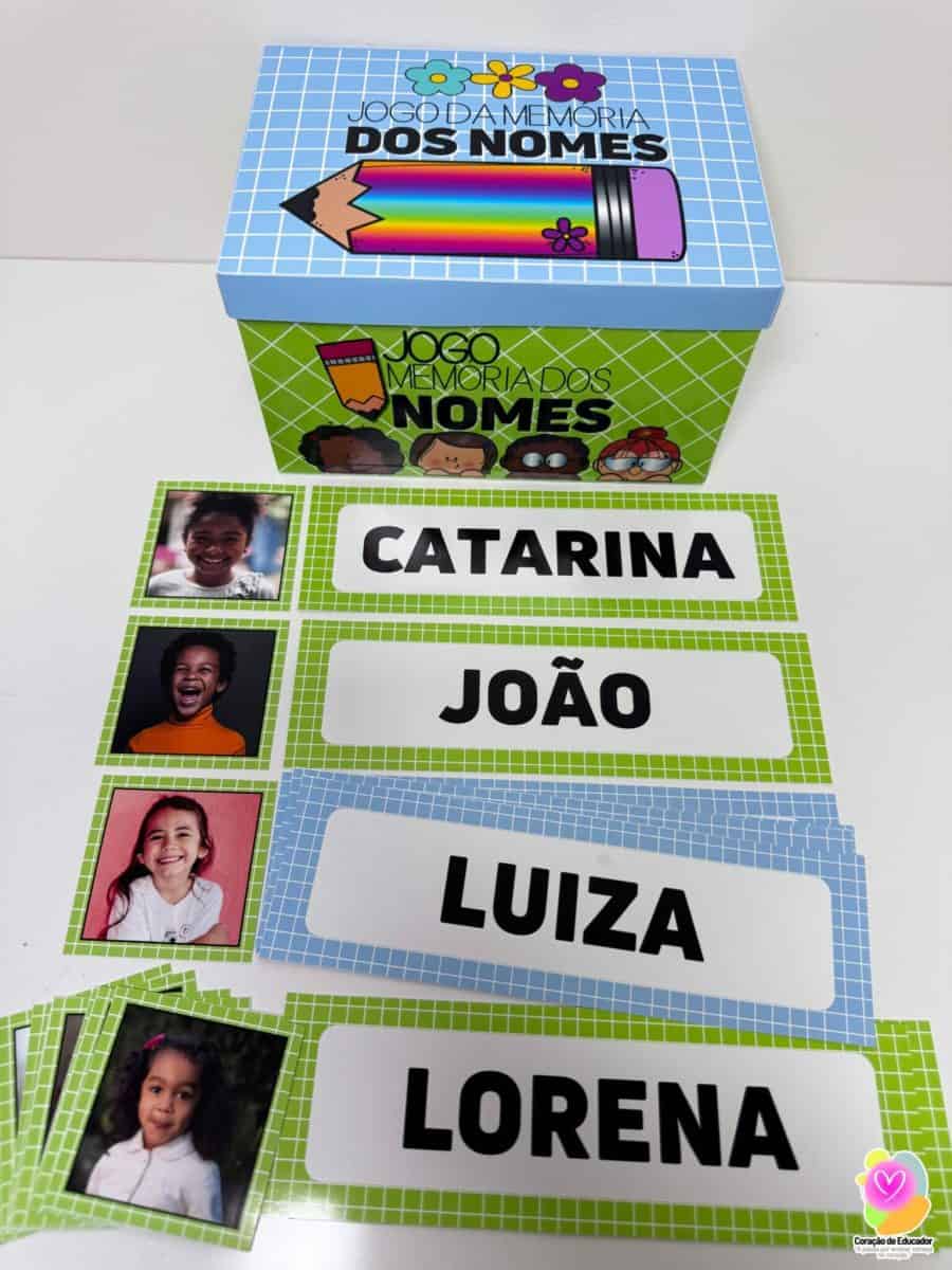 Jogo da Memória dos Nomes - Alfabetização