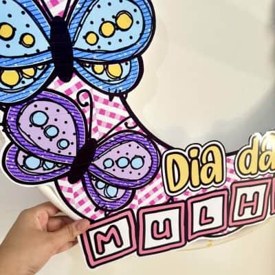 Decoração para Bambolê - Dia da Mulher - Dia Internacional da Mulher