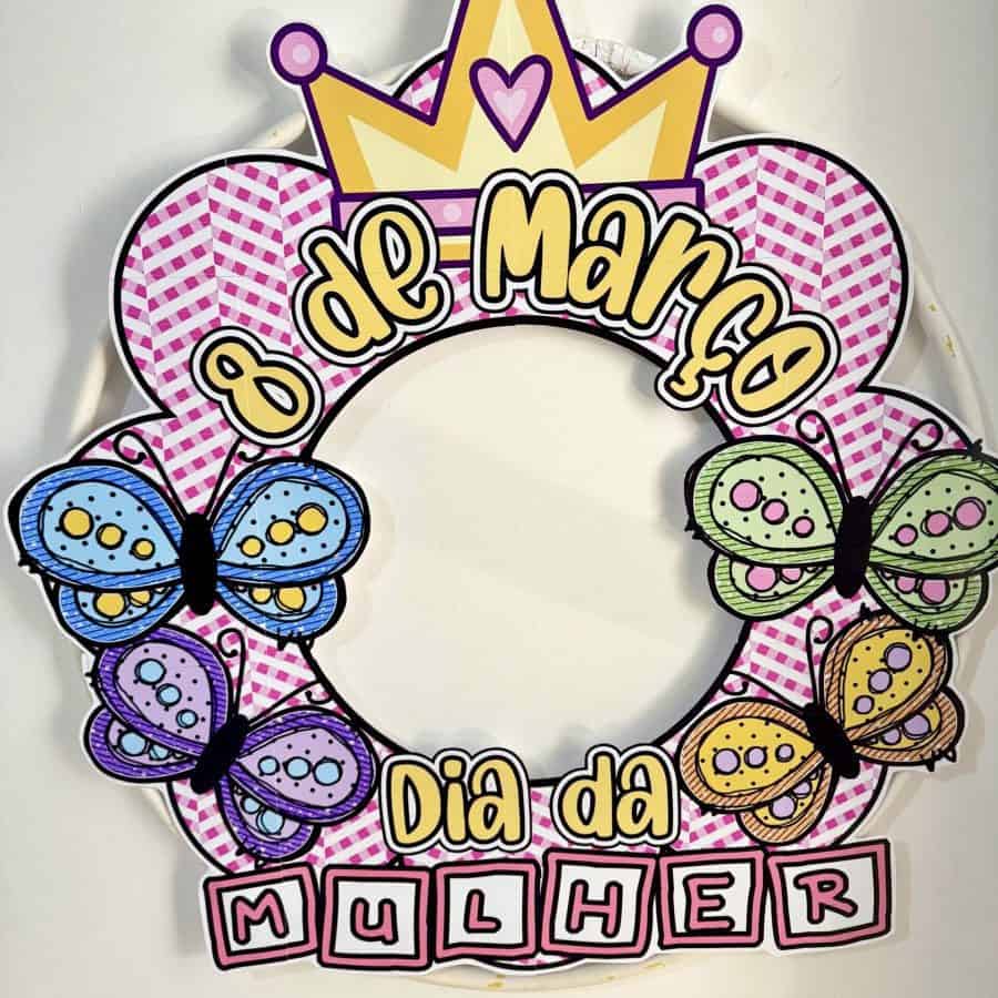 Decoração para Bambolê - Dia da Mulher - Dia Internacional da Mulher