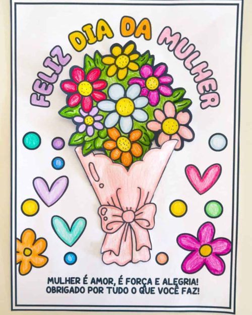 Cartão Dia da Mulher - Dia Internacional da Mulher