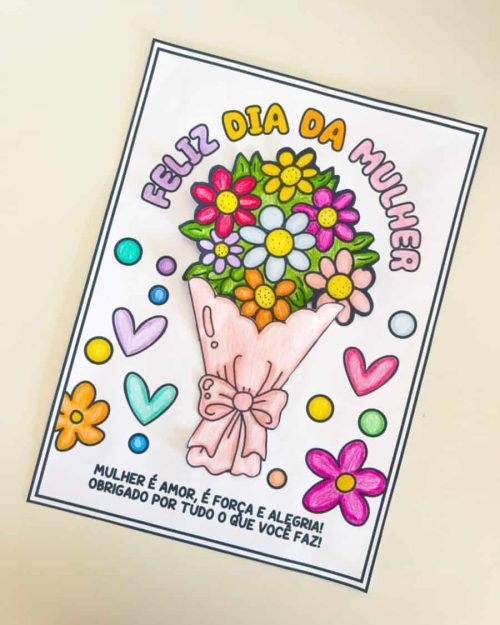 Cartão Dia da Mulher - Dia Internacional da Mulher
