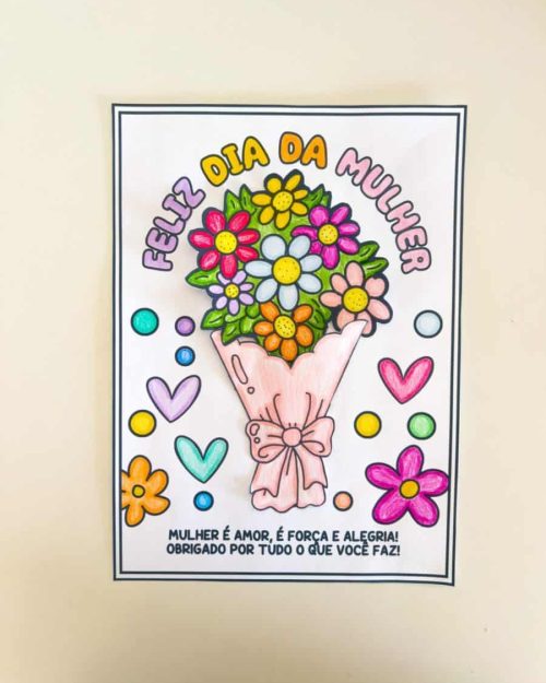 Cartão Dia da Mulher - Dia Internacional da Mulher