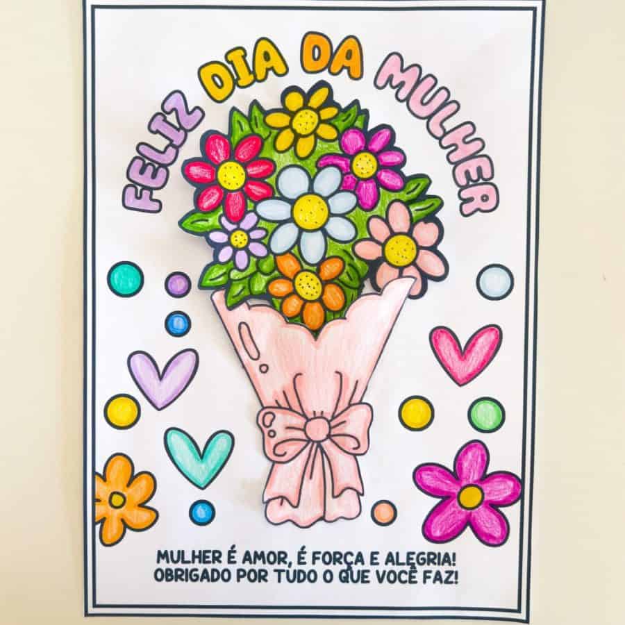 Cartão Dia da Mulher - Dia Internacional da Mulher