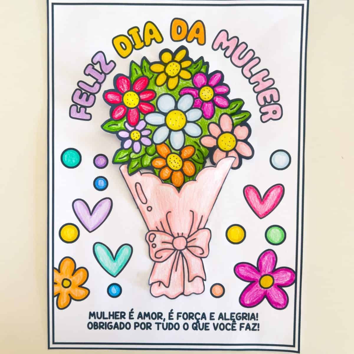 Cartão Dia da Mulher - Dia Internacional da Mulher