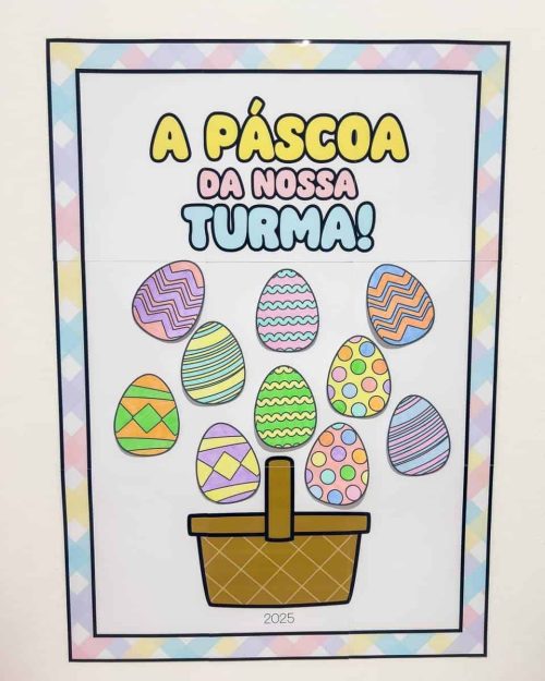 Cartaz A Páscoa da Nossa Turma - Páscoa
