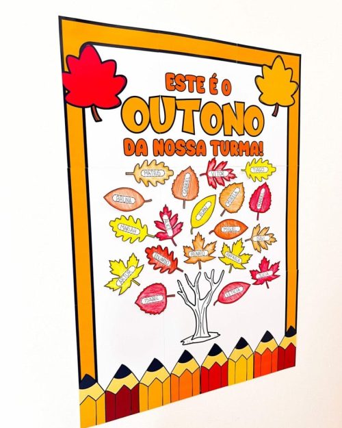 Cartaz Outono da Nossa Turma - Outono