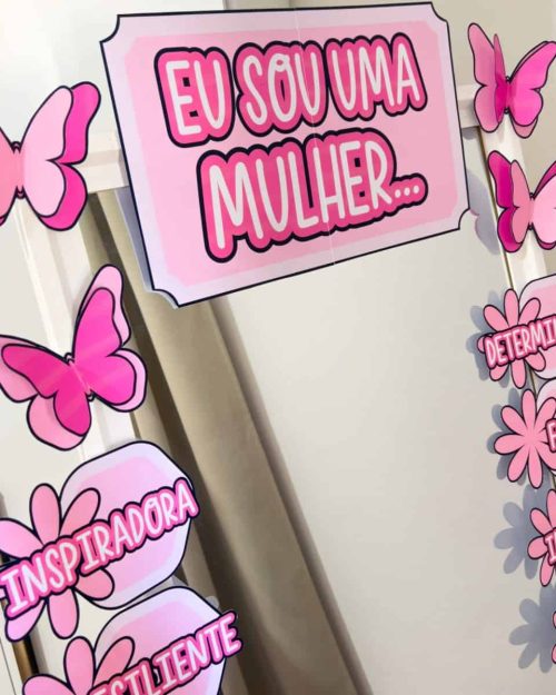 Espelho das Afirmações da Mulher - Dia Internacional da Mulher