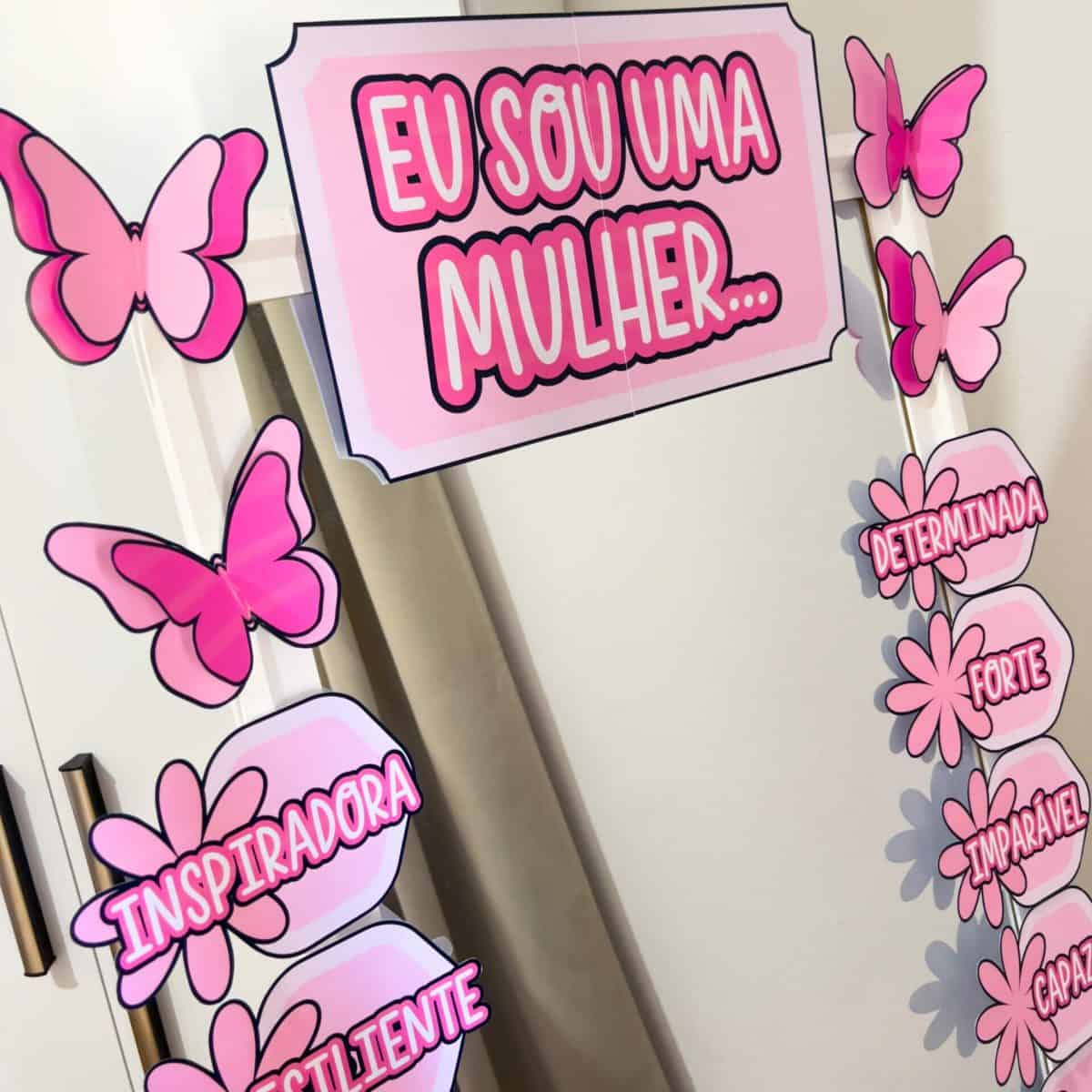 Espelho das Afirmações da Mulher - Dia Internacional da Mulher