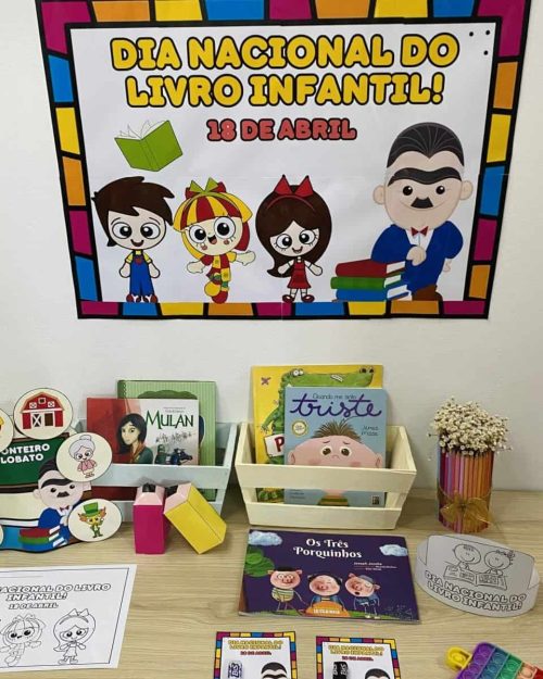 Kit - Dia Nacional do Livro Infantil - Dia Nacional do Livro Infantil