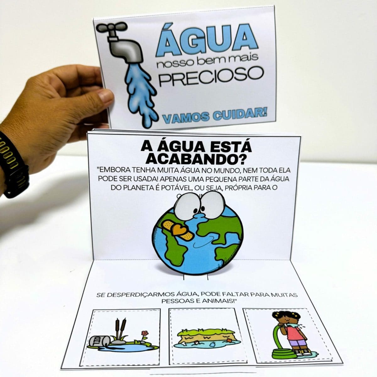 Livro Pop-Up: Água - Dia da Água