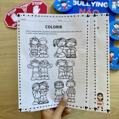 Luva - Bullying Não - Bullying