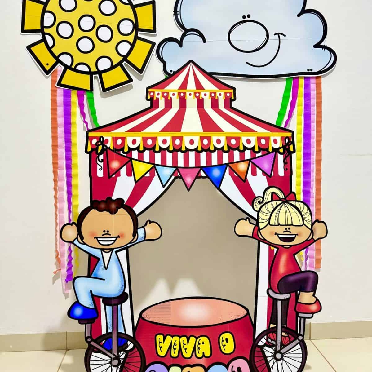 Moldura Gigante para Foto - Dia do Circo - Dia do Circo