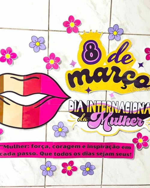 Painel - Dia da Mulher - Dia Internacional da Mulher