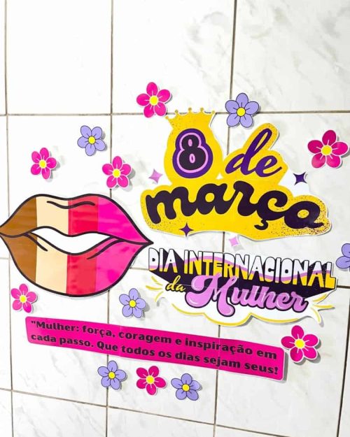 Painel - Dia da Mulher - Dia Internacional da Mulher