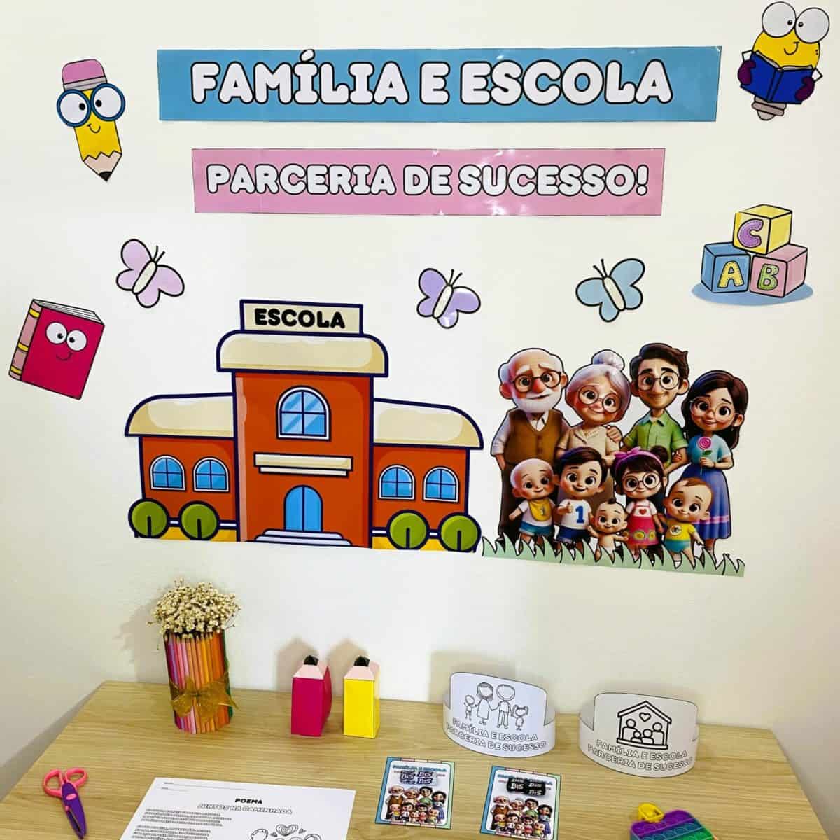 Painel - Família e Escola - Apoio Visual