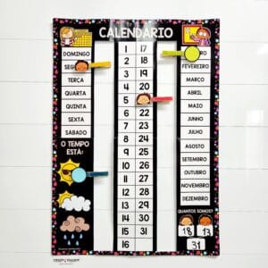 Calendário de Parede Interativo - Cores