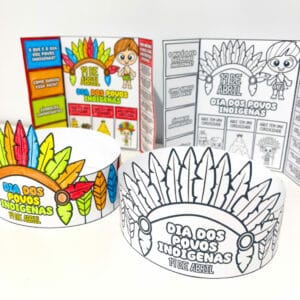 Lapbook + Coroa Dia dos Povos Indígenas
