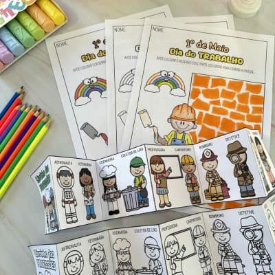 Atividade e Livrinho das Profissões - Dia do Trabalho