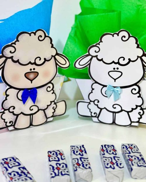 Caixinhas de Páscoa – Tema Cordeirinho - Páscoa