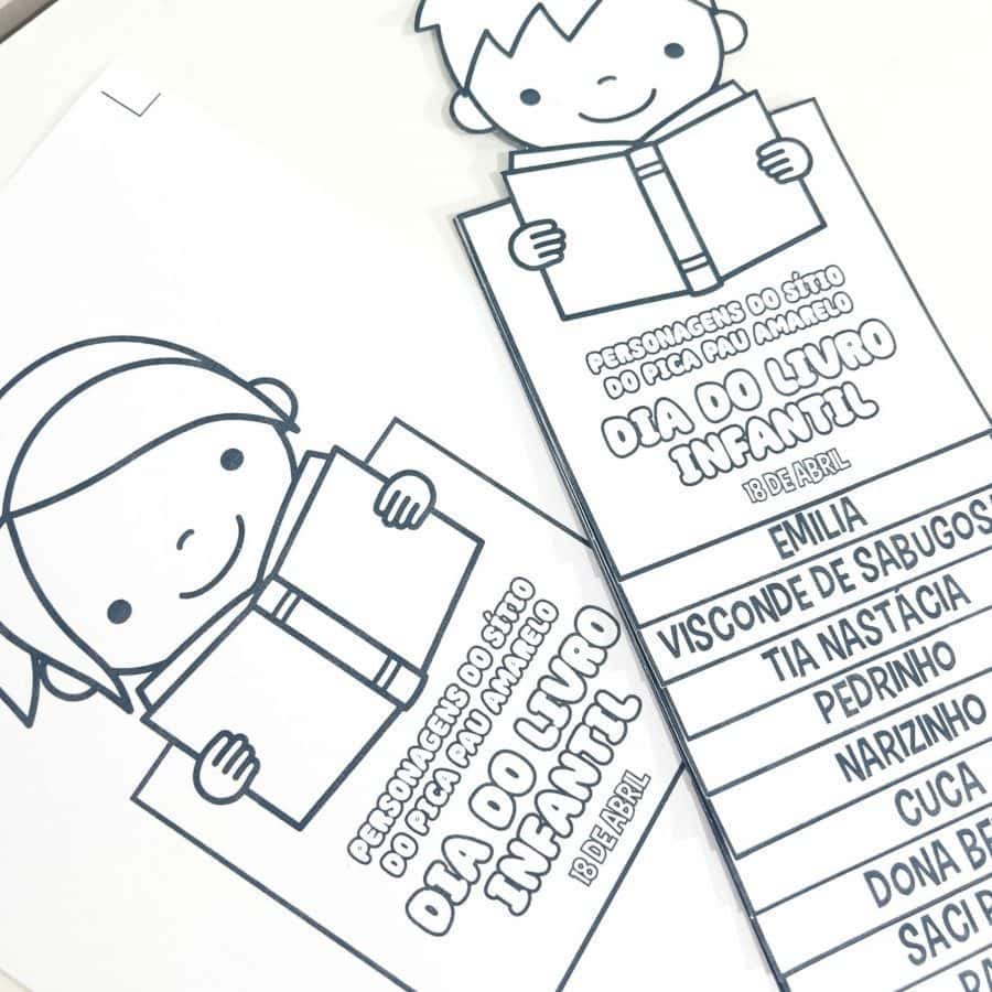 Flipbook Personagens do Sítio do Pica Pau Amarelo - Dia Nacional do Livro Infantil