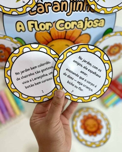 Luva - Laranjinha: A Flor Corajosa! - Maio Laranja