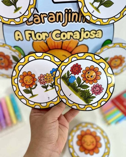 Luva - Laranjinha: A Flor Corajosa! - Maio Laranja