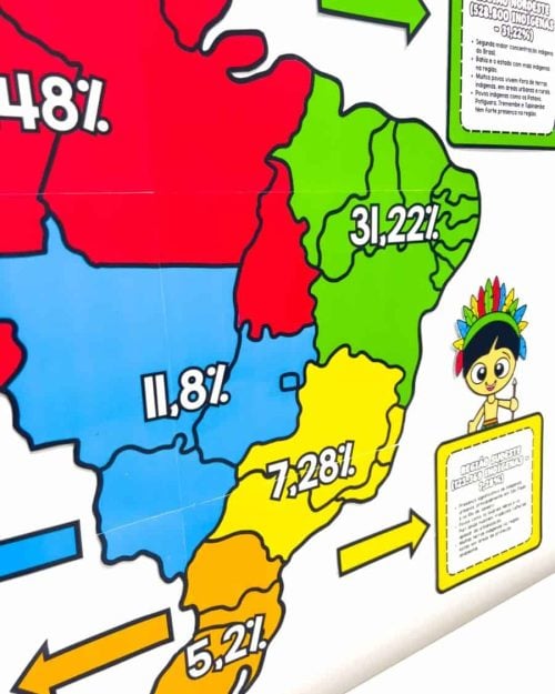 Painel Distribuição dos Povos Indígenas no Brasil - Dia dos Povos Indígenas