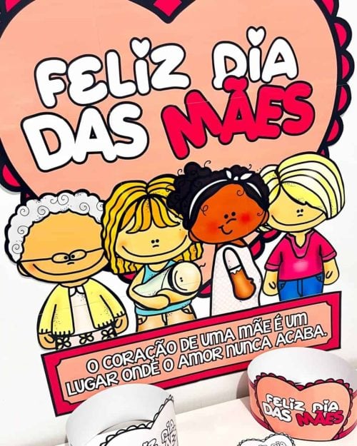 Painel + Lembrancinha - Dia das Mães - Dia das Mães