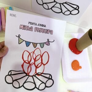Atividade de Artes - Fogueira de Festa Junina