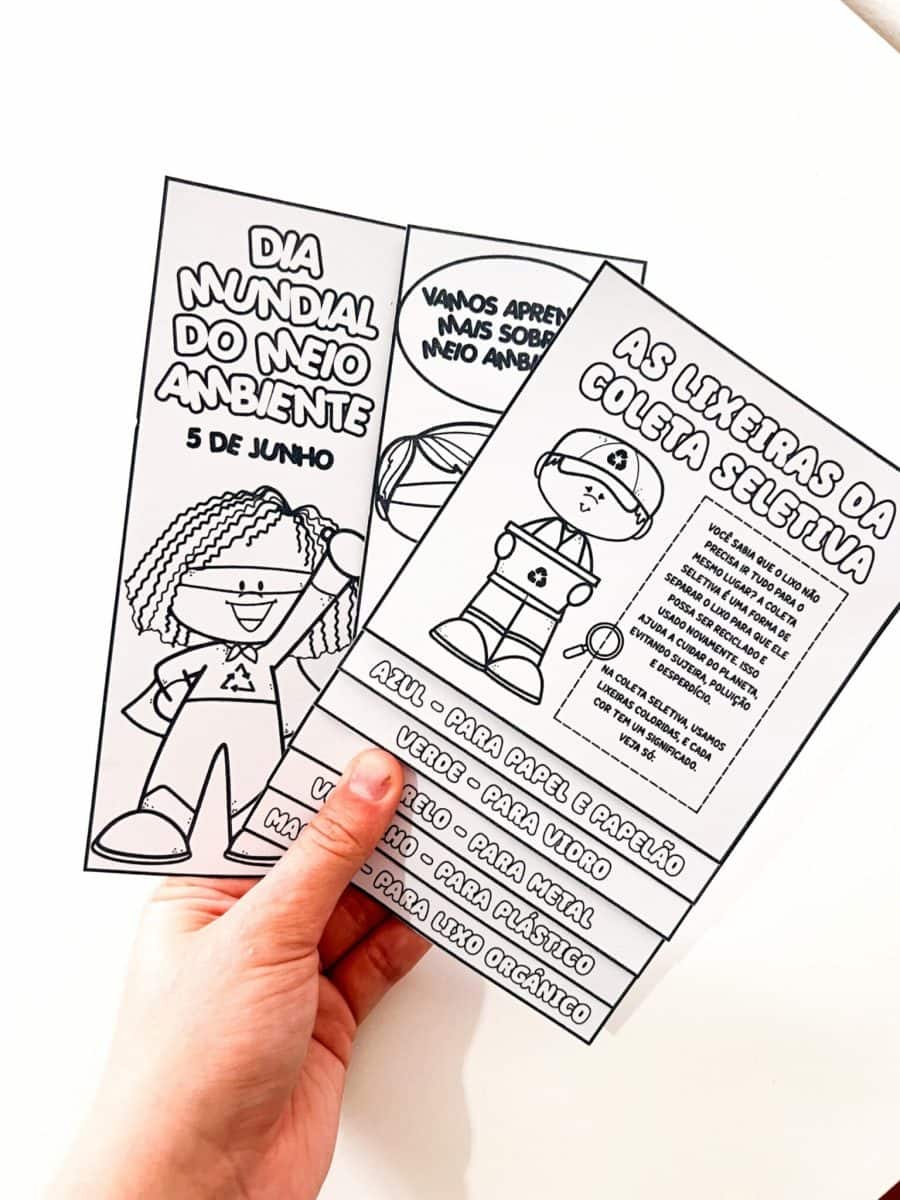 Flipbook e Lapbook - Meio Ambiente - Dia do Meio Ambiente