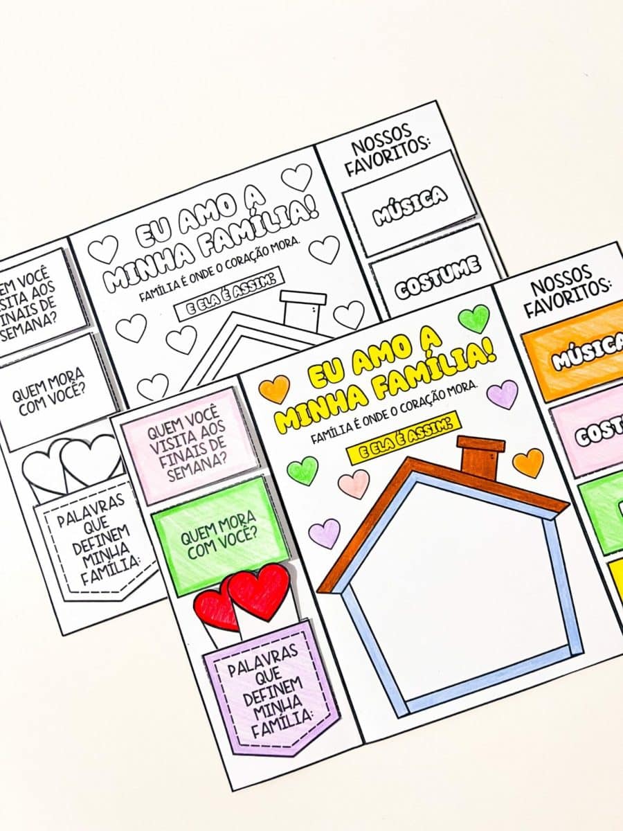 Lapbook Sobre Minha Família - Dia da Família